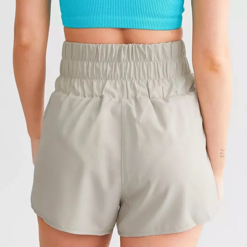 New In Buckle High-Waisted Tan Women's Shorts